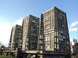 Rakete (Rockets) residential towers in Zagreb, 1968