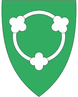 Coat of arms of Rissa Municipality (1987-2017)