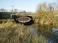 A6021 bridge where the River Rother joins the River Don at Rotherham