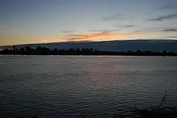 A large river.