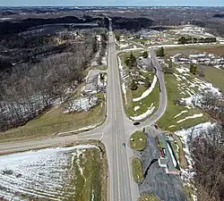 US&nbsp;61/WIS-171 junction in Rolling Ground