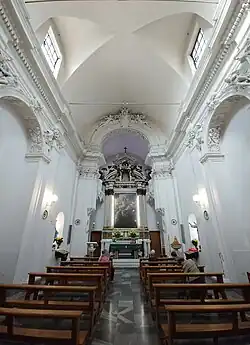 Interior of old church