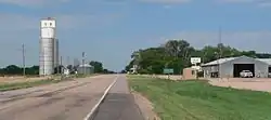 Roscoe, seen from the east along U.S. Highway 30