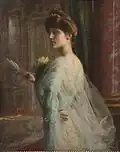 Élégante à l'éventail (c. 1910)