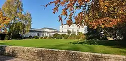 Front of Rowton Hall Hotel, Georgian Country House Spa Hotel in Cheshire