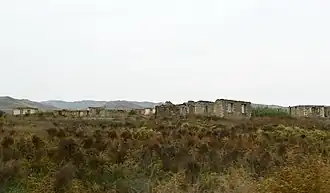 Ruins of the city after the First Nagorno-Karabakh War