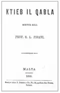 Ktieb il Qabla, 1883