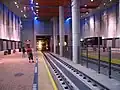 The platforms at SDSU Transit Center