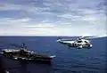 SH-3G Sea King with Hancock in 1975