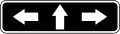 R-15-11 Turn left, go straight, or turn right