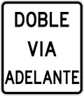 R-15-13 Two way traffic ahead