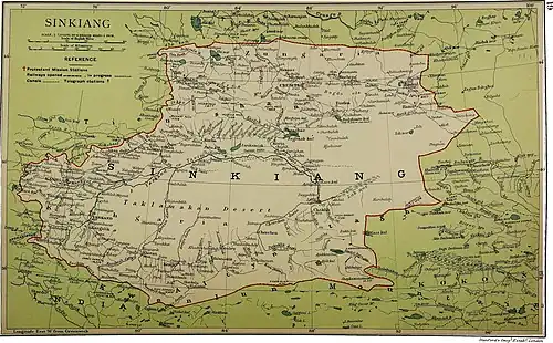 Map including Awat (1917)