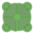 Saffron Walden turf maze (diagram)