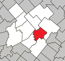 Location within L'Érable RCM.