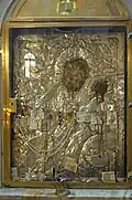 Saint Mary of Blachernae icon at sacred bath