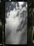 Information board in 3 languages: Slovak, Bulgarian, English (2012)