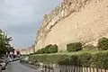 Part of the walls beside the street