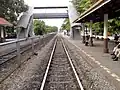 Sam Sen Railway Station view toward Hua Lamphong (right is Dusit, left is Phaya Thai)