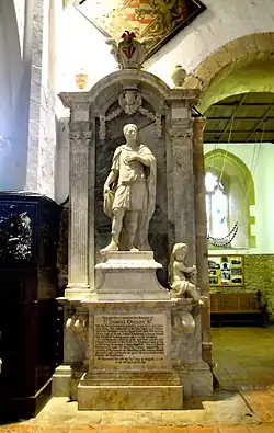 Sir Samuel Ongley's monument in St Leonard's church