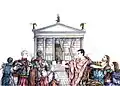 Saint Caesarius deacon destroys the Temple of Apollo in Terracina.