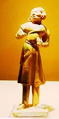 Sancai (Tri-colored) figure of a Tibetan woman. Tang dynasty. Eastern suburbs of Xi'an