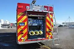 The SCBA bottle filler on the back of SMFD Air and Light 1