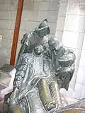 Ignatius of Loyola depicted wounded in Pamplona
