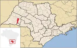 Location in São Paulo state