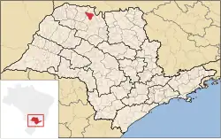 Location in São Paulo state