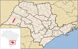 Location in São Paulo state