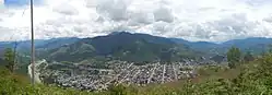 Aerial view of the town
