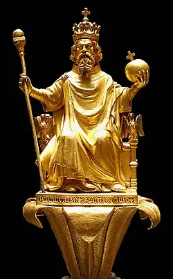 Detail of the scepter of Charles V, or "scepter of Charlemagne"
