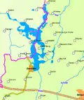 Map of the Schaalsee