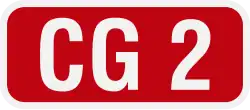 Main Road CG2 shield