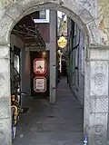 Entrance to the "Katzencafé"