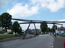 A bridge in the centre of the village