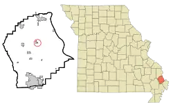 Location of Lambert, Missouri