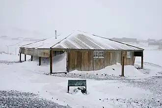 Discovery Hut, erected in 1901 by Robert Falcon Scott's 1901-1904 Discovery expedition.