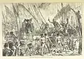 A fight between Maratha and East India Company sailors