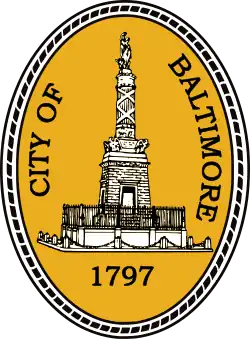 Seal of the City of Baltimore with the Column.
