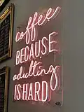 Neon sign