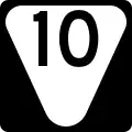 State Route 10 marker