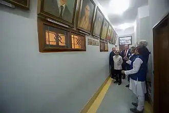 The corridor of the museum