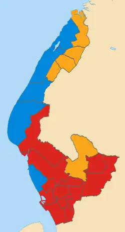 2011 results map
