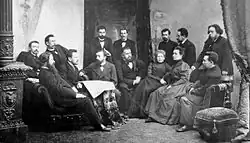 Image 31The editorial staff of Severnyi Kray in Yaroslavl, Russia in 1900 (from Newspaper)