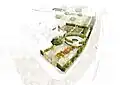 Artist impression of Shakespeares New Place opening July 2016
