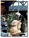 Grumpy, his creator and a supervisor...