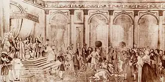 The Siamese Embassy. Kosa Pan presents King Narai's letter to Louis XIV at Versailles, 1 September 1686