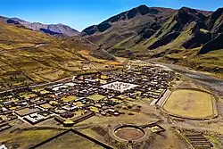 The village of Sibayo as seen from above