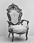 Side chair, laminated rosewood, 1859.